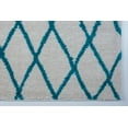 thumbnail image 4 of Ladole Rugs Geometric Trellis Simple Syle Carpet Comfortable Area Rug Carpet in Ivory-Turquoise 7x10 (6'5" x 9'5", 200cm x 290cm), 4 of 9