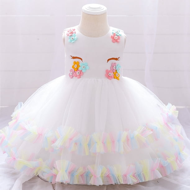 Falda Vestido de niña Vestido de fiesta Unicornio Ropa infantil Vestido para niños