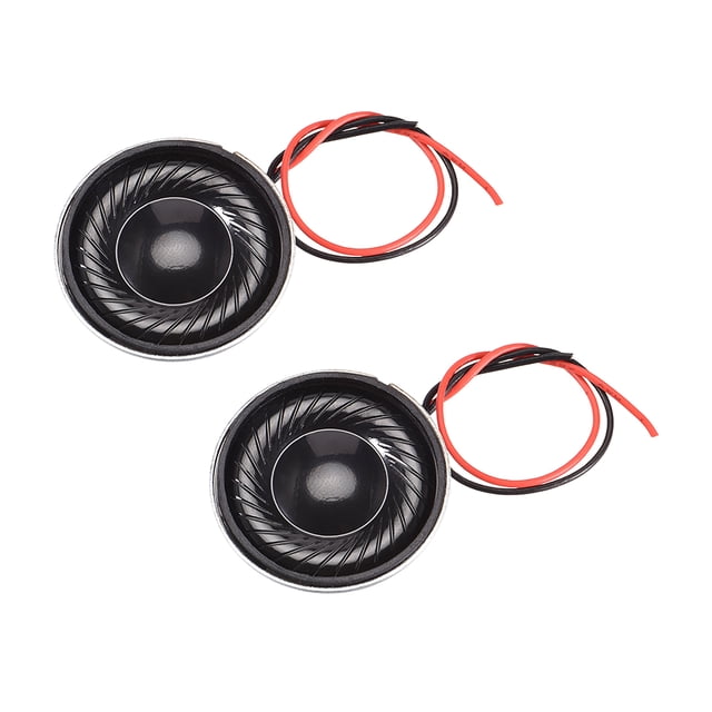 Unique Bargains Haut-Parleur Magnétique Micro Interne 2W 8 Ohms Diamètre 28mm avec Fil 2 Pcs