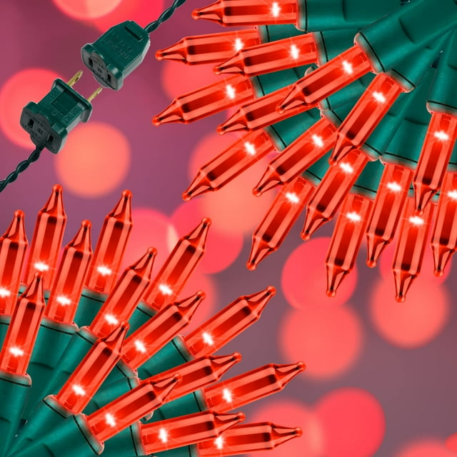 Luces Decorativas de Navidad JUSTPRO 150 LUCES ROJAS 9.72 m