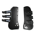 thumbnail image 3 of bedienty Horse Pu Shell Neoprene Lined Front/Rear Leg  for Boots Black M Sets Front+Rear Front Black L, 3 of 6
