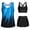 Sky Blue, variant on 3 Piece Tankini Swimsuits for Women Tummy Control Bathing Suits Swim Tank Top with Bra Boy Shorts Teen Swimwear 2026 Yellow 3XL