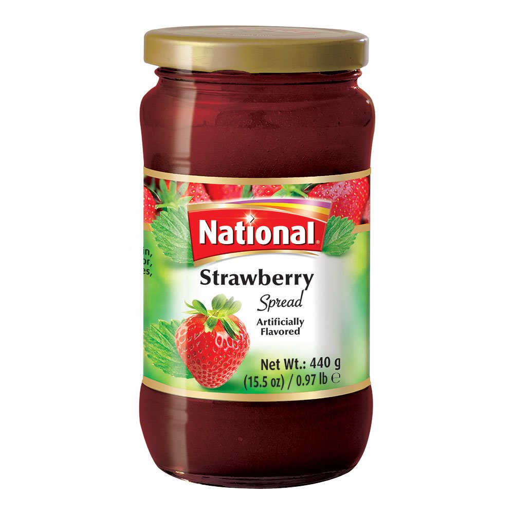 National Foods Strawberry Spreads 15.5 oz (440g) Fruity Strawberry