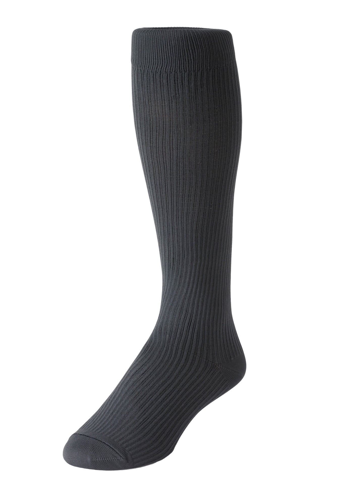 Kingsize Men's Big & Tall OverTheCalf Compression Silver Socks