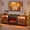 Walnut, variant on Bestier 71" Fireplace TV Stand for TVs up to 75" LED Entertainment Center with 23" Remote Control Electric Fireplace, Wash Grey