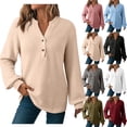 thumbnail image 1 of Sudadera con cremallera para mujer,Suéter con capucha y cuello en V para mujer, cierre de solapa con hebilla, manga larga, informal, para uso diario en primavera, sopatenor, 1 of 9