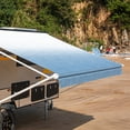 thumbnail image 1 of ALEKO Retractable RV Awning 13X8 ft Patio Camping Vinyl Waterproof Canopy Blue, 1 of 10