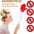 thumbnail image 3 of YAOMOBB Tapette à Mouches en Faux Cuir Double Face avec Rivets en Acier Inoxydable, Prise en Main Confortable et Efficace, 3 of 7