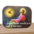 thumbnail image 2 of Reloj de pared de Jesús, decoración de pared religiosa de madera, novedad para decoración del hogar del dormitorio, 2 of 2
