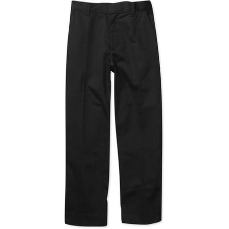 George - Husky Boys' Durable Twill Flat-Front Pants