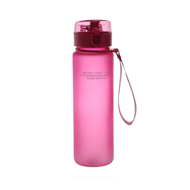 Soidarity Taza de agua de 560ml de gran capacidad, cuerda anticaída, taza de leche de jugo de plástico, sello de viaje, tazas esmeriladas para la Ropa Deportiva, Zapatos Rosado Soidarity OD028674-05