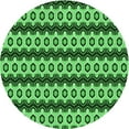 thumbnail image 1 of Ahgly Company Indoor Round Patterned Deep Emerald Green Area Rugs, 8' Round, 1 of 6