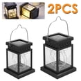 thumbnail image 4 of 2Pcs Outdoor LED Solar Lantern Light IP44 Waterproof Hanging Solar Lantern Solar Ambiance Lamp with Hook Portable Solar String Decorative Lights Auto On/Off for Courtyard Garden Pathway, 4 of 11