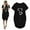Black, variant on Aloohaidyvio Dresses Plus Size,Womens Summer Fashion Cute Print Casual Short Sleeve Round Neck Dress