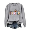 thumbnail image 5 of EGNMCR Easter T-Shirts Imprimés pour Femmes T-Shirts Graphiques pour Femmes Chemises pour Femmes T-Shirt à Col Rond pour Femmes Easter à Manches Longues Imprimé Chandails T-Shirts pour Femmes, 5 of 5