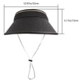 thumbnail image 2 of TEHAUX Sombrero Plegable Para Con Ancha Y Protección Uv En Color Negro, 2 of 7