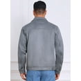 thumbnail image 3 of DARING DIVA Collared Zipper Outdoor Wear Vintage Suede Jacket S Gray, 3 of 7