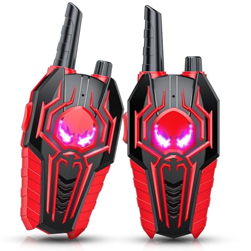 Kids Walkie Talkies for Boys: Toys Gifts for 3 4 5 6 7 8 Year Old Boys Kids Walkie Talkies 2 Pack Outdoor Hiking Camping 2 Way Radio Toy Age 3-8 Year Old Boy Girl Birthday Gifts Ages 5-7