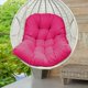 thumbnail image 5 of Cojín para silla de huevo, cómodo cojín para silla de patio, lavable y cómodo para hamaca. Rosa roja, 5 of 6