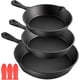 thumbnail image 1 of Ausein Juego de 5 Sartenes de Hierro Fundido, Cast Iron Skillet con Espátula y Guantes, Cacerolas de Hierro Fundido Antiadherentes, Ideal para el hogar, la cocina y el camping, 1 of 3