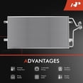 thumbnail image 5 of A-Premium Air Conditioning A/C Condenser Compatible with Cadillac DeVille 2000-2005 & Pontiac Bonneville 2004-2005, V8 4.6L, 5 of 9