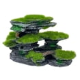 thumbnail image 4 of Decoración de acuario, decoración de rocalla para pecera, resina, adorno de piedra de acuario para decoración de micropaisaje Jardincito rocoso, 4 of 8