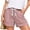 c01Red, variant on LNWUY Striped Summer Shorts for Women Loose Casual Drawstring Pockets Elastic Waist Lounge Wear Vacation Beach Shorts Blue S