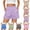 #03 Light Purple, variant on 2026 Trendy Striped Shorts for Women Elastic High Waist Cotton Casual Pants Button Front Summer Loose Fit Lounge Shorts with Pockets, #03 Light pink, XXL
