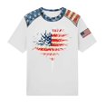 thumbnail image 4 of Womens 4th of July Shirts 250 Anniversary USA Graphic Tee American Flag Print Crewneck Patriotic Summer Festival Top, 4 of 4