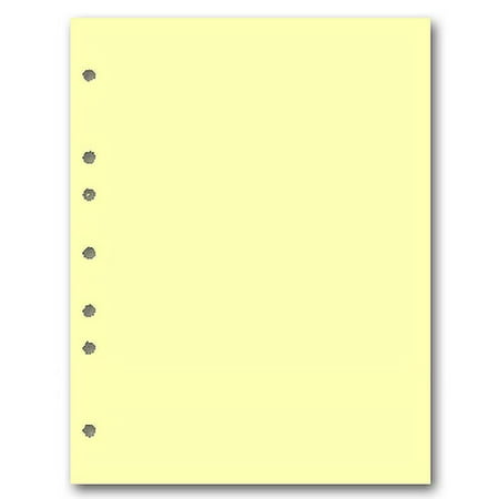 Canary Paper With 5 Holes on Left