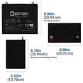 thumbnail image 2 of 12V 55Ah SLA Battery Replacement for CCA500 CA525 (51R-60-500), 2 of 13