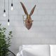 thumbnail image 3 of Escultura de pared con cabeza de animal, decoración de pared, conejo, ciervo, oso, zorro, cabeza de Mickey con gafas, colgante de animal de resina -C, 3 of 5