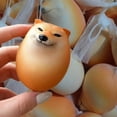 thumbnail image 2 of Cabeza de perro, celebridad de Internet, huevo de perro, pellizco musical, juguete de descompresión de rebote lento, huevo de Cheems, escultura de arena de Shiba Inu, perro Shiba Inu divertido, 2 of 7