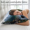 thumbnail image 5 of Mountain Throw Pillow Cover 24 x 36 Inch Decorative Pillow Cover Nature Green Forest Lake Country Lumbar Pillowcase Seasonal Rectangle Cushion Case for Couch Sofa Bed Living Room, 5 of 9