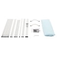 thumbnail image 4 of TOOL1SHOoo Wedding Pole Bracket with Pull Rod and Elastic Cloth Cover,Metal Stand Kit for Wedding/Ceremony/Party Decoration,4.92*6.56 ft,White,Blue, 4 of 11