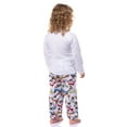 thumbnail image 2 of Peanuts Snoopy Girl's Christmas Sweater Sleep Tossed Print Pajama Pants For Kids, 2 of 6