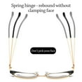 thumbnail image 6 of Fashion Simple Frame Vintage Eye Protection Reading Glasses Ultra Light Glasses Anti-Blue Light BLACK GOLD STRENGTH 100, 6 of 7