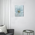 thumbnail image 3 of Refresh Your Space with Navy Blue Floral Wall Art Abstract Flower Painting on Vintage Gray Canvas, Stylish Bedroom or Bathroom Décor, High-Quality Print, 12X16 inches, 3 of 7