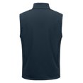 thumbnail image 2 of Mens Softshell Vest Fleece Windproof Water Resistant 6 Pockets for Hiking Blue XL, 2 of 8