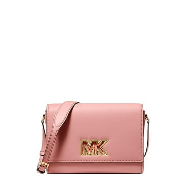Michael Kors Mimi Medium Leather Messenger Crossbody Primrose