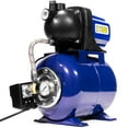 1.6 HP Pressurized Garden Water Booster Pump with Tank and Automatic Booster System 1 in. Hose