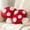 Raised Dots, variant on Sunlit Mushroom Pillow, Soft Plush Polka Dot Throw Pillows, Decorative Fuzzy Pillows for Couch, Sofa, Bedroom, Nursery, Home Decor for Mushroom Lovers, Red