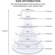 thumbnail image 3 of Soporte de torre para macarrones, soporte redondo para macarrones de 6 niveles, estante de exhibición multifunción para magdalenas, galletas, postres, soporte de plástico compatibl, 3 of 5