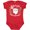 Red, variant on Inktastic Baby's 1st Christmas Santa with Candy Canes Boys or Girls Baby Bodysuit