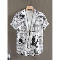 thumbnail image 3 of Camisa hawaiana con estampado de ovni y cohete para hombres y mujeres, blusa con estampado 3D de abstracción artística, camisas hawaianas holgadas de manga corta con solapa para niños, 3 of 5