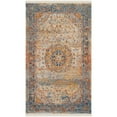 thumbnail image 5 of SAFAVIEH Vintage Persian Trina Traditional Polyester Area Rug, Blue/Multi, 4' x 6', 5 of 9