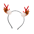 thumbnail image 3 of WEGFTDUOP Christmas Red Deer Antlers Headband For Girls And Children Cute Hair Accessories Forest Deer Headband Accessories Adult Hair Accessories, 3 of 5