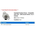 thumbnail image 2 of Camshaft Position Sensor - Compatible with 1999 - 2000 Suzuki Esteem 1.8L 4-Cylinder, 2 of 2