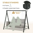 thumbnail image 4 of Patio Furniture Outsunny Metal Porch Swing Stand, Heavy Duty Swing Frame, Hanging Chair Stand Only, 528 LBS Weight Capacity, for Backyard, Patio, Lawn, Playground, Black,Patio Chairs, 4 of 9