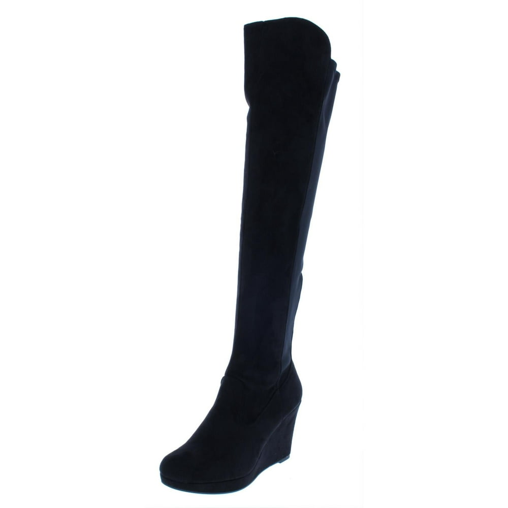 chinese laundry wedge over the knee boots